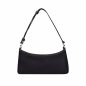 Preview: Hobo-Bag als Schultertasche Kalbsleder schwarz